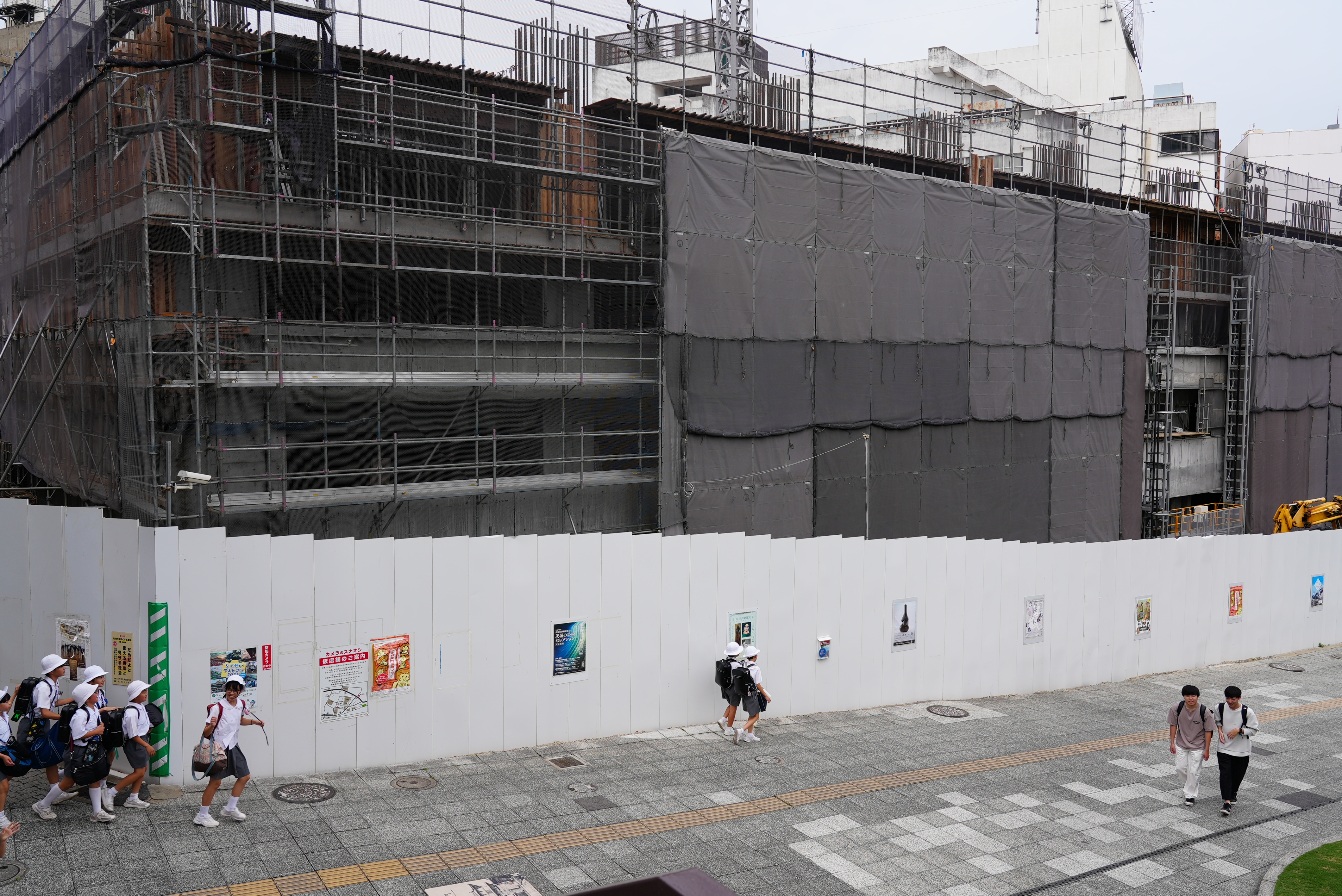 20250613デュオヒルズ水戸三の丸タワー建設中